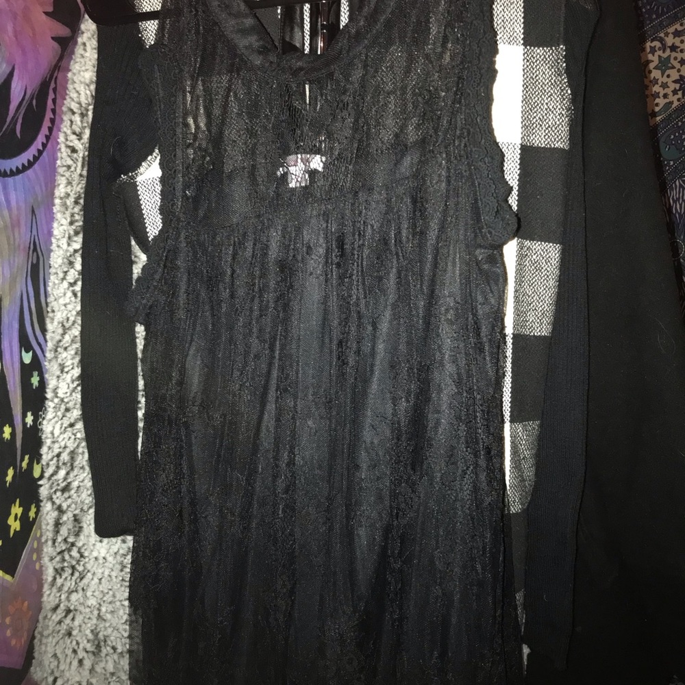 Lacey black dress